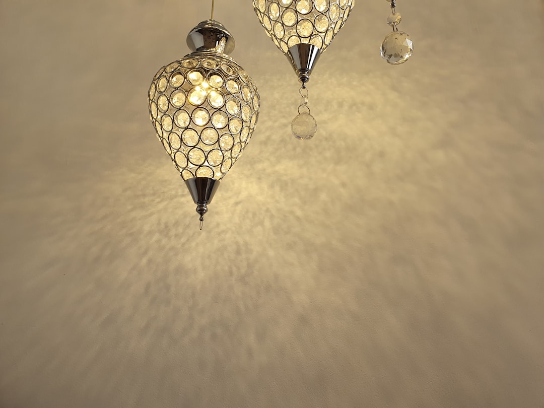 Photo Nordic fabric chandelier