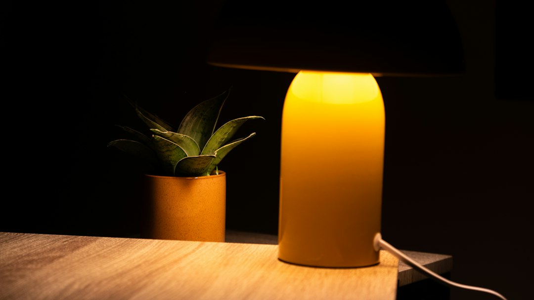 Photo Art Deco recycled plastic desk lamp